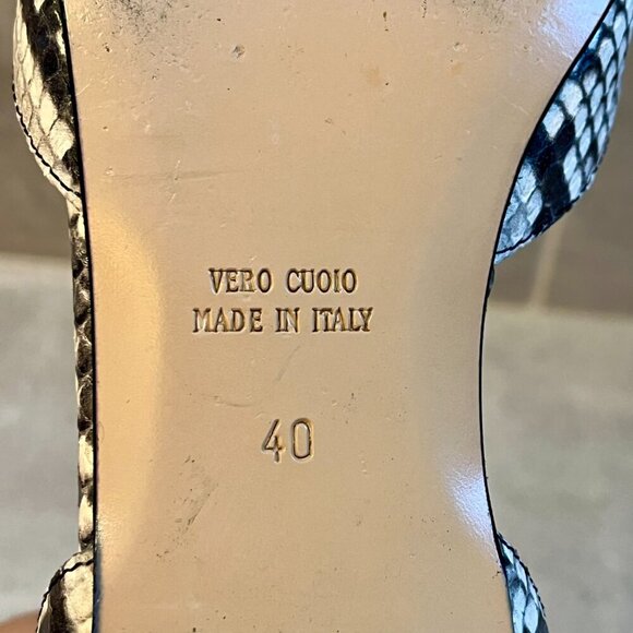 Gravitypope Woman's Convertible Snakeskin Flats Size 9 (40) - Picture 14 of 14